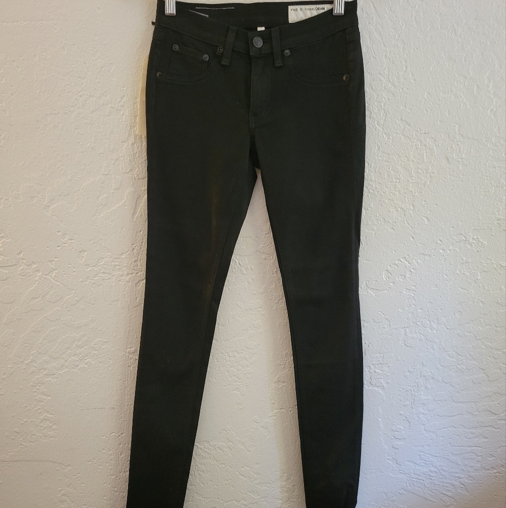 Rag & bone Coated Black Legging NWT Size 23